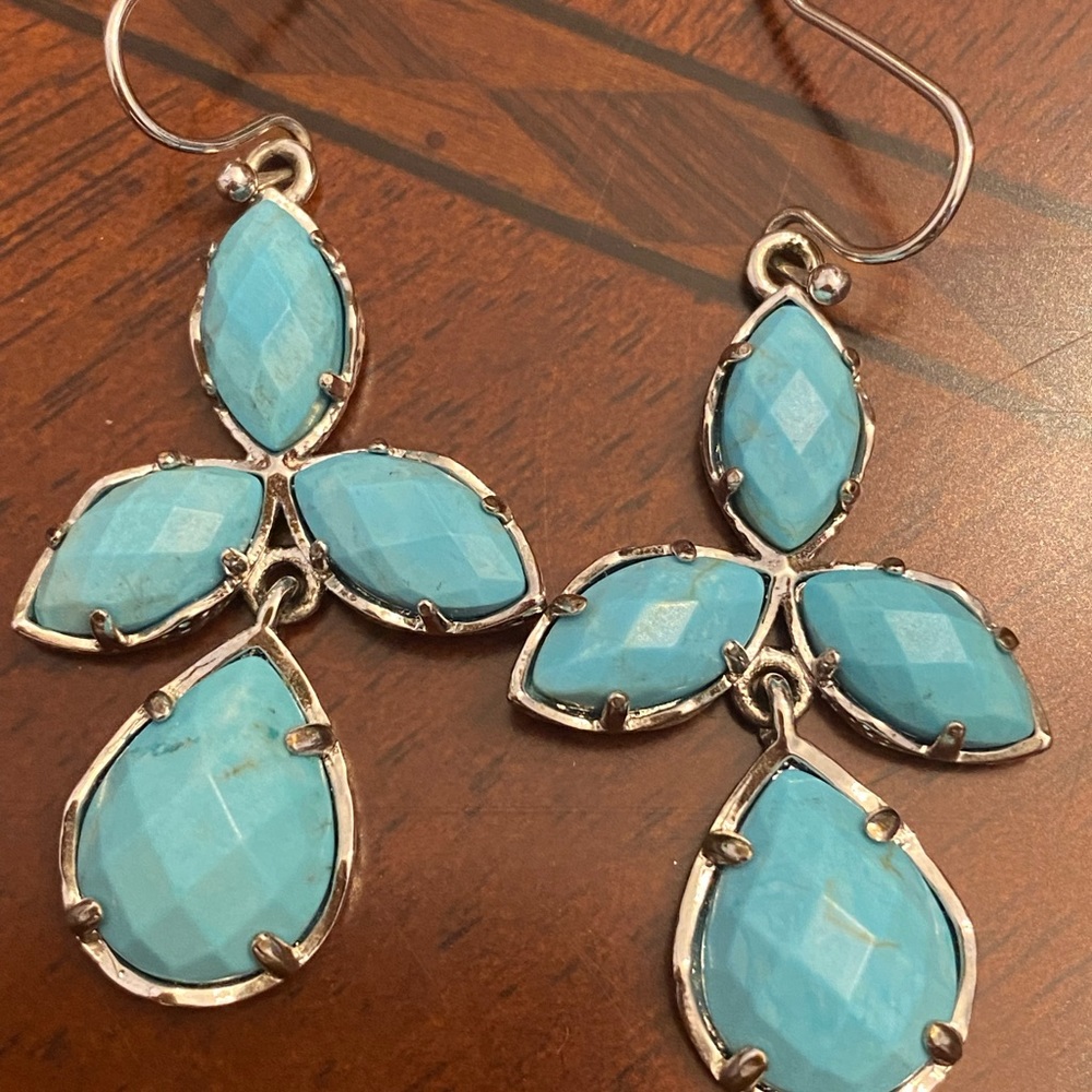 🎄KENDRA SCOTT SILVER KENDALL VINTAGE EARRINGS🎄